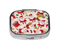 Pastillero, pastillero organizador de medicinas, pastillero de viaje, organizador de pastillas, soporte para pastillas,Navidad Papá Noel Navidad