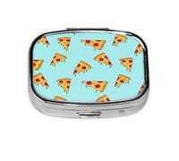 Pastillero, pastillero organizador de medicinas, pastillero de viaje, organizador de pastillas, soporte para pastillas,Impresión de pizza