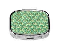 Pastillero, pastillero organizador de medicinas, pastillero de viaje, organizador de pastillas, soporte para pastillas,Acuarela Art Déco moderno
