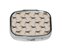 Pastillero, pastillero organizador de medicinas, pastillero de viaje, organizador de pastillas, soporte para pastillas,Perro Airedale Terrier