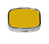 Pastillero, pastillero organizador de medicinas, pastillero de viaje, organizador de pastillas, soporte para pastillas,Unicolor Amarillo Mostaza