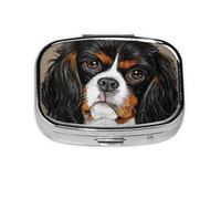 Pastillero, pastillero organizador de medicinas, pastillero de viaje, organizador de pastillas, soporte para pastillas,Perro de regalo Cavalier King Charles Spaniel