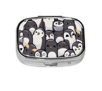 Pastillero, pastillero organizador de medicinas, pastillero de viaje, organizador de pastillas, soporte para pastillas,lindo pingüino