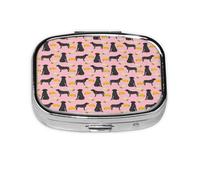 Pastillero, pastillero organizador de medicinas, pastillero de viaje, organizador de pastillas, soporte para pastillas,Black Labrador Tacos Comida Black Lab Novedad Perro