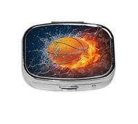 Pastillero, pastillero organizador de medicinas, pastillero de viaje, organizador de pastillas, soporte para pastillas,Baloncesto En Agua Y Fuego