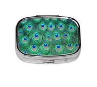 Pastillero, pastillero organizador de medicinas, pastillero de viaje, organizador de pastillas, soporte para pastillas,Adorable pavo real verde