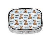 Pastillero, pastillero organizador de medicinas, pastillero de viaje, organizador de pastillas, soporte para pastillas,Lindo patrón de perro mascota