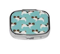 Pastillero, pastillero organizador de medicinas, pastillero de viaje, organizador de pastillas, soporte para pastillas,Perros Papillon Lindo Perro Spaniel Toy