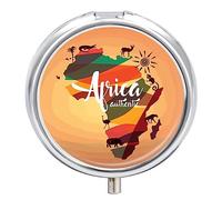 Pastillero, pastillero pequeño de 3 compartimentos para el bolsillo del bolso, lindo organizador de pastillas Pastillero de viaje, pastillero para guardar vitaminas (Van Gogh Almond Blossom) Mini p