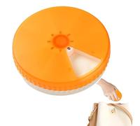 Pastillero - Pastillero pequeño portátil | Diseño giratorio con 7 compartimentos, pastillero de bolsillo pequeño, a prueba de humedad, botella de medicamentos para una mejor organización