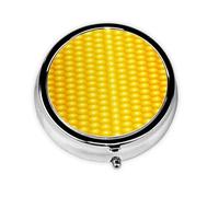 Pastillero, Pastillero redondo con diseño de mazorcas de maíz maduras frescas, organizador de medicinas, pastillero de viaje, organizador de pastillas de viaje