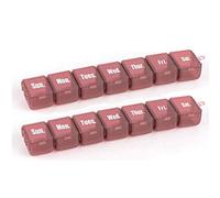 Pastillero Pequeña caja de la píldora de la madrugada de medianoche mini píldora píldoras portátil caja de embalaje Organizador Organizador de Medicamentos (Color : B)