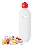 Pastillero - Pequeño contenedor de pastillero de viaje | Estuche de almacenamiento semanal portátil con compartimentos, soporte extraíble 3 veces al día para suplementos, accesorios de viaje