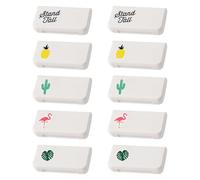 Pastillero Pequeño De 10 Piezas, Práctico Pastillero De Viaje, Caja De Embalaje Con Tres Compartimentos, Mini Caja De Plástico, Caja Creativa