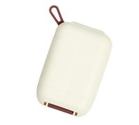 Pastillero Pequeño - Lindo Pastillero | Organizador Diario De Pastillas De Viaje | Pastillero Compacto | Estuche Para Tapones Para Los Oídos, Tapas Con Cierre A Presión, Dispensador Diario De Medicina