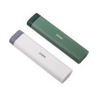 Pastillero pequeño para viajes, pastillero para vitaminas, medicamentos, píldoras, buen rendimiento de sellado, conservación de las propiedades medicinales. (7 rejillas, verde, gris)