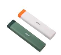 Pastillero pequeño para viajes, pastillero para vitaminas, medicamentos, píldoras, buen rendimiento de sellado, conservación de las propiedades medicinales. (7 rejillas, verde, naranja)