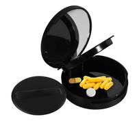 Pastillero pequeño, pastillero diario | Pastillero portátil - Caja de polvo multifuncional, soporte para píldoras para camping, hogar, viajes, playa, senderismo