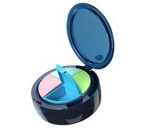 Pastillero plegable para pastillero, vaso de agua oculto, 4 compartimentos, medicina para estuche para viajes al aire libre, camping, organizador portátil, pastillero plegable
