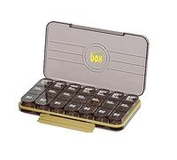 Pastillero portátil 7/21/28 rejilla organizador de almacenamiento impermeable resistente a la humedad para pacientes mayores suministros de comida pastillero semanal