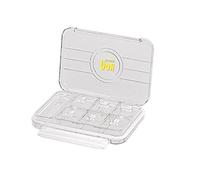 Pastillero portátil 7/21/28 rejilla organizador de almacenamiento impermeable resistente a la humedad para pacientes mayores suministros de comida pastillero semanal