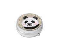 Pastillero portátil de 3 compartimentos que se puede colocar en un bolsillo o cartera, pastillero de metal de viaje, utilizado para pastilleros de aceite de pescado y vitaminas, pequeño