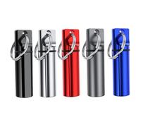 Pastillero portátil de 5 piezas pequeño resistente al agua para bolso organizador de pastillas de aluminio resistente para viajes.