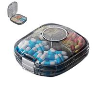 Pastillero portátil de 7 días, organizador de pastillas semanal para almacenamiento, organizador de píldoras de viaje a prueba de fugas, estuche de píldoras diario, organizador de medicamentos, org