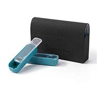 Pastillero portátil de viaje en bolsa de cuero de alta gama, pastillero de una semana para almacenamiento de atención médica, embalaje portátil