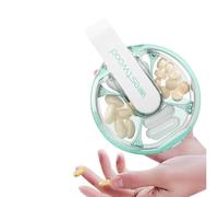 Pastillero, portátil e impermeable para 7 días, organizador de pastillas de viaje resistente al desgaste, contenedor de pastillas para bolsillo, bolso de bolsillo, camping al aire libre, viajes