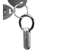 Pastillero portátil, estuche de metal para medicamentos portátil,Estuche impermeable para píldoras portátil de titanio - Pastillero llavero antioxidante diario portapillo