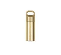 Pastillero portátil impermeable de latón, sellado de cobre, impermeable, organizador de cápsulas (A1-S)