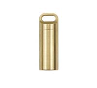 Pastillero portátil impermeable de latón, sellado de cobre, impermeable, organizador de cápsulas (A2-M)