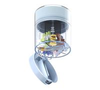 Pastillero Portátil - Organizador Diario de Pastillas,Estuche con 7 Compartimentos, Cortador y Almacenaje Compacto para Bolsillo, Camping y Actividades Exteriores