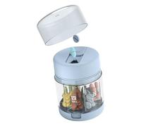 Pastillero Portátil | Pastillero Pequeño | 7 Compartimentos Compacto con Cortador y Recipiente para Suplementos, para Bolsillo, Bolso, Viajes, Familia y Amigos