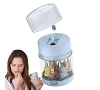 Pastillero Portátil,Pastillero Pequeño | Contenedor Compacto de Medicamentos con 7 Compartimentos, Cortador y Botellín para Suplementos, para Acampar, Exterior y Bolsillo, Familia y