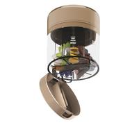 Pastillero Portátil, Pastillero Portátil De Viaje, Contenedor Compacto de Medicamentos con 7 Compartimentos, Cortador y Botellín para Suplementos, para Acampar, Exterior y Bolsillo, Familia y