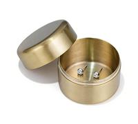 Pastillero portátil, pequeño recipiente de metal, pastillero de bolsillo con tapa hermética, herramienta ligera de acero inoxidable, accesorio de viaje con fácil transporte, pastillero para mochila