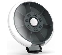 Pastillero Portátil Semanal Color Negro Puntos Giratorios Medicamentos Llevar Con Usted Mini Cajas De Medicamentos Pastillero De Viaje,2-alemán