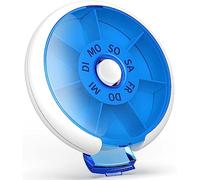 Pastillero Portátil Semanal Color Negro Puntos Giratorios Medicamentos Llevar Con Usted Mini Cajas De Medicamentos Pastillero De Viaje,3-alemán