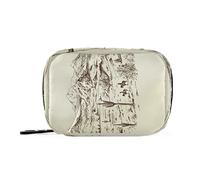 Pastillero portátil semanal con cremallera para 7 días, contenedor de pastillas para medicamentos y suplementos, organizador de vitaminas, pastillero de viaje, American Wild West Desert Cowboys