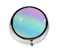 Pastillero Rainbow Pastel Pastillero Para Monedero Lindo Organizador De Pastillas Redondo De Viaje Pequeño