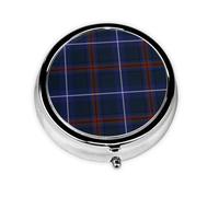 Pastillero redondo con estampado a rayas y 3 compartimentos