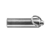 Pastillero Resistente de Acero Inoxidable para Viaje, Camping, Emergencia, Llavero de Tamaño Compacto