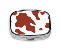 Pastillero Retro moda arte Animal salvaje vaca punto pastillero para bolsillo o monedero lindo pequeño pastillero contenedor viaje pastillero organizador
