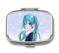 Pastillero Retro Pastillero Chica Anime Azul Pequeño Joyero Caja De Almacenamiento Retro Medicina Vitamina Pastillero Caja De Almacenamiento