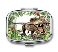 Pastillero Retro Pastillero Dinosaurio Pequeño Joyero Caja De Almacenamiento Retro Medicina Vitamina Pastillero Caja De Almacenamiento
