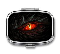 Pastillero Retro Pastillero Ojo De Dragón Pequeño Joyero Caja De Almacenamiento Retro Medicina Vitamina Pastillero Caja De Almacenamiento