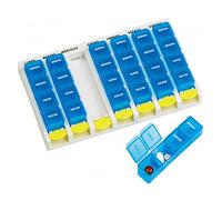 Pastillero semanal 4 tomas diarias | Especial personas con problemas motricidad |-Unidad