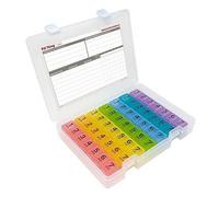 Pastillero semanal 7 veces al día, seguro 7 pastilleros con horario de medicamentos (7 veces al día)